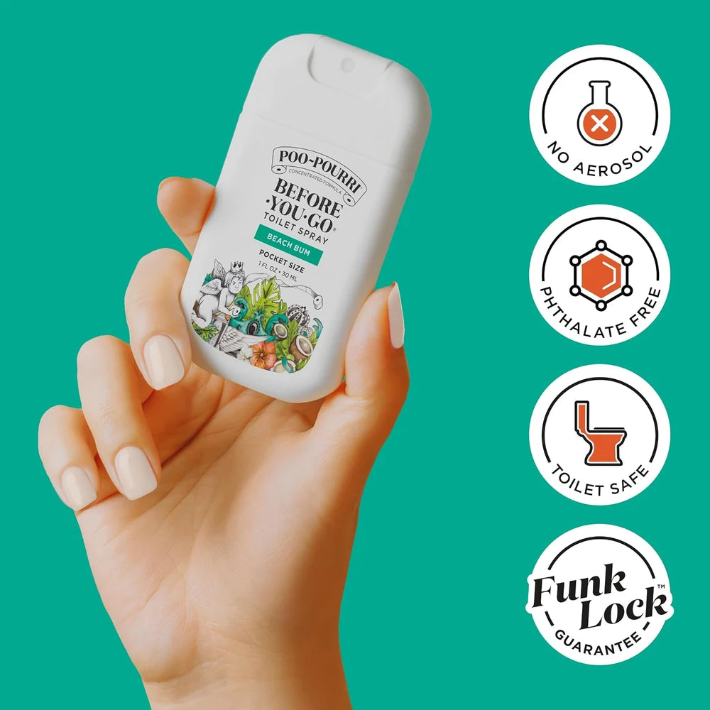 Pocket Toilet Spray Beach Bum