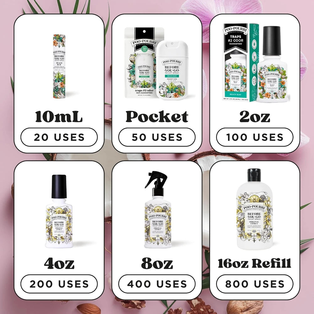 Pocket Toilet Spray Beach Bum
