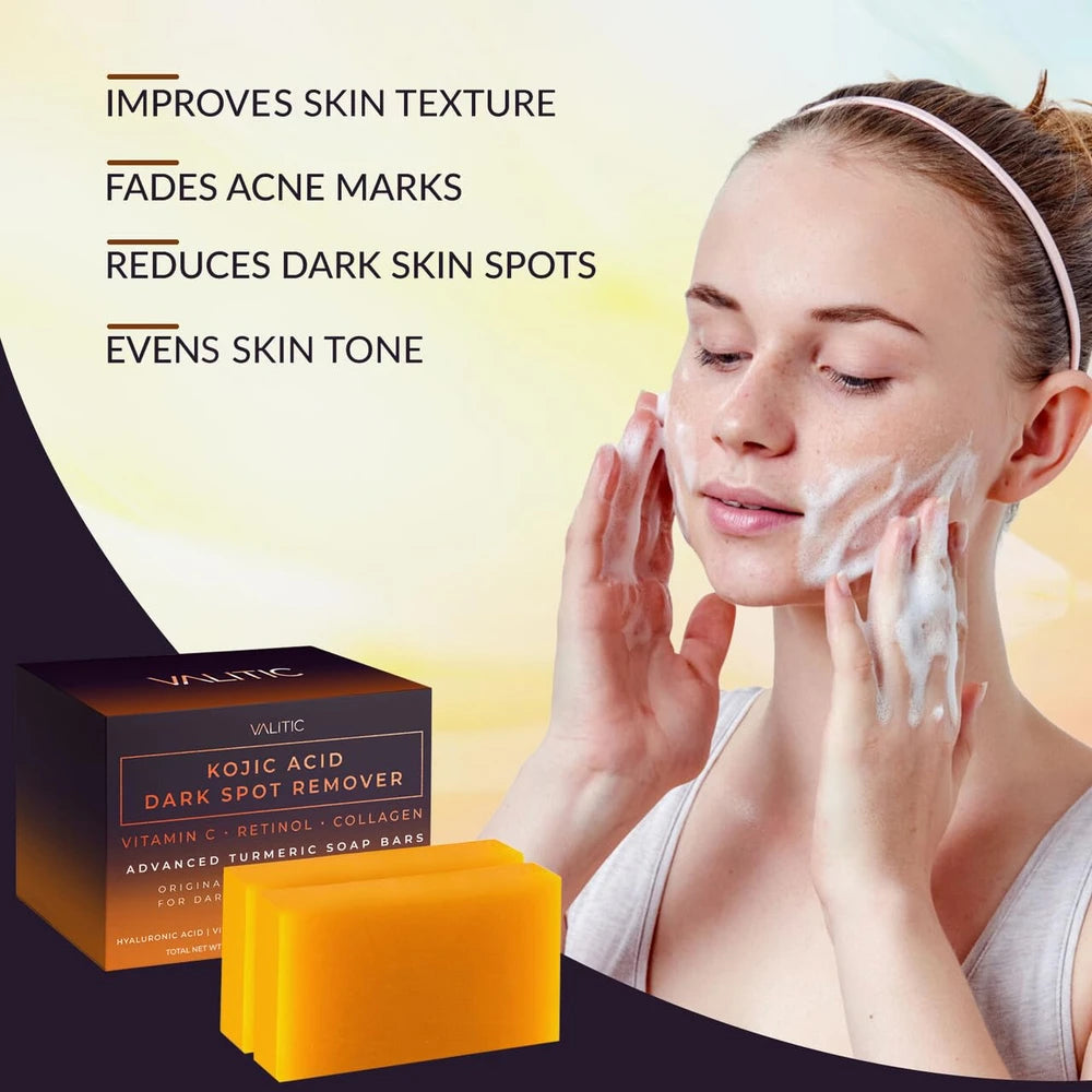VALITIC Kojic Acid Turmeric Soap Bar
